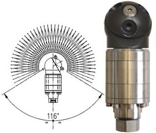 Насадка для мойки емкостей А42-R2 с гидроприводом; 30 л/мин; 160 бар; (нерж).вход 1/2г.