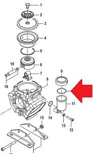 Кольцо 2,62х42,52 насоса BP105/110/125/130