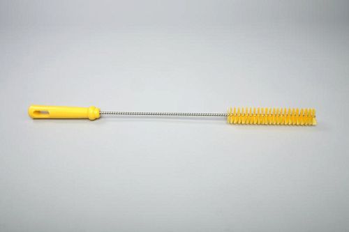Ерш для чистки труб/бутылок средней жесткости, полиэстер - 40х150х500 мм., желтый