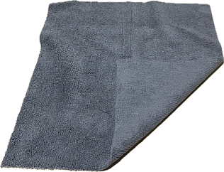 Салфетка из микрофибры (без обметки краев) 400 г/м2 СЕРАЯ  40х40см(240 короб)