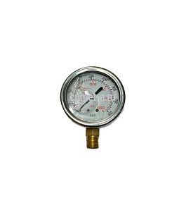 Манометр G 1/4 ш; Д 63мм; 0-400 бар. вход сбоку