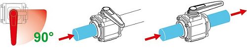 ARAG: Кран 2х ходовой; вх.-вых.Г3"