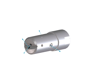 Роторная насадка тип-B  DN>22 ( B12  )  1/8” BSP 66,7  l/min 1400 bar
