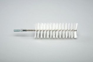 Ерш ручной с резьбой средней жесткости, полиэстер - 50х100х160 мм., белый