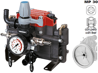 Насос мембранный Comet серия МР30 (29,2 л/мин; 30 бар) с шкивом d=247