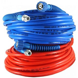 Шланг CARWASH COMFORT для МСО DN 6 красный 200 бар 4,1 м 1/4 г.. 3/8 ш.