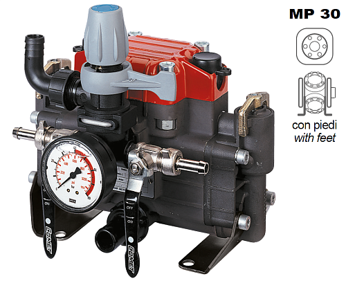 Насос мембранный Comet серия MP30 (29,2 л/мин; 30 бар)