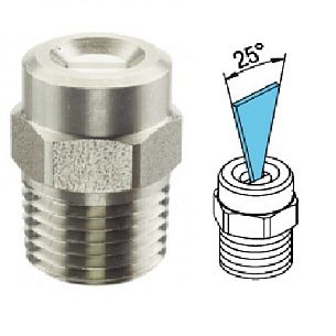 25045 Форсунка 1/4" Ш с керамической вставкой (нерж.) 