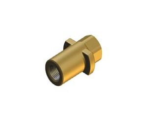 Переходник быстроразъемный бытовой латунный Karcher. резьба латунь; выход гайка 1/4" 