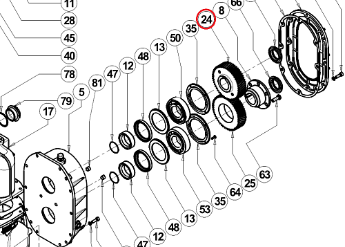 ВЕДУЩАЯ ШЕСТЕРНЯ DL 150/180