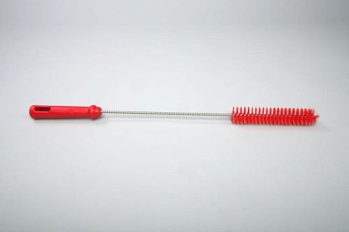 Ерш для чистки труб/бутылок средней жесткости, полиэстер - 40х150х500 мм., красный