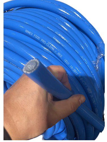 Шланг 71 1/2” 13x22мм гибкий высокого давления, армированный капроновой нитью, пластик,  80 бар 80°C