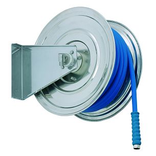 Ручная катушка RAMEX AVM 9320 на 20м. 3/4" или 12м. 1" (нерж) 1"ш.3/4"ш. 20 бар