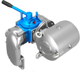 Всасывающая группа PR 330, ручной клапан, левое вращение