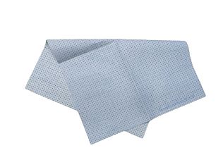 Искусственная замша перфорированная голубая 40х55, 300gsm, с логотипом, в упаковке (коробка 160шт)