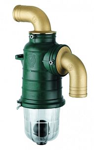 Второй запорный клапан со сливом, изогнутый сифон, 80 мм