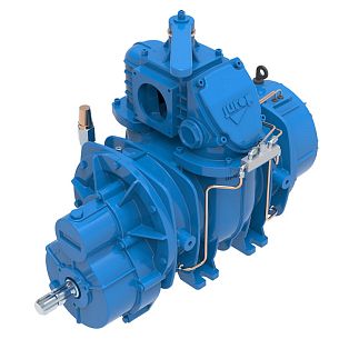 Насос вакуумный лопастной JUROP PNR 104 M, 1000 об/мин, левое вращение, руч. 4-х. клапан