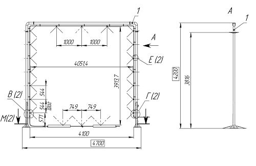 Автодезрама DEZ LP-О 4200х4700 