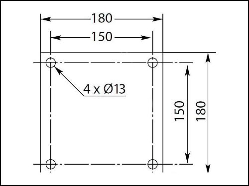 Консоль поворотная (360*)  Z-ОБРАЗНАЯ нерж. ( зерк.) 1,6 м вход 1/4 г.( сбоку и сверху) выход 1/4 ш.