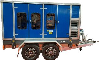 Гидродинамическая установка PTC-5D-H150 UAP 25 л/мин 2800 бар дизель 151 кВт 200 л бак, на тележке 