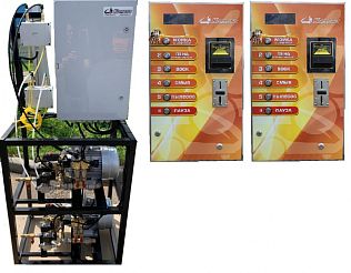 Комплект для мойки 2 поста насос 30 л/мин 200 бар,на раме с блоком управления и платежным терминалом