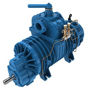 Насос вакуумный лопастной JUROP PN 84 HDR, левое вращение, ручной клапан