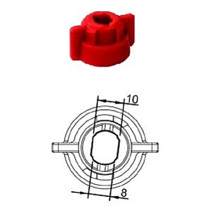 Гайка распылителя универсальная (бел.)