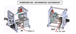 POWER BOX 40K делитель потока 2800 бар 3/4” UNF M26x1,5 2800 бар