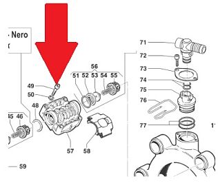 Болт M10X45 крышки насоса 