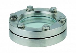 Смотровое окно из закаленного стекла, нержавеющая сталь AISI 316