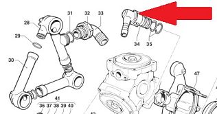 Патрубок d20 насоса BP 75/125/241