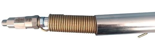 Консоль прямая поворотная (360*) 2м. нерж.(зерк) вход 1/4 г.( сбоку и сверху) выход 1/4 ш.