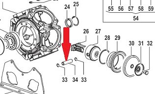 Палец шатуна Ø18х70 насоса BP300/265/BPS300
