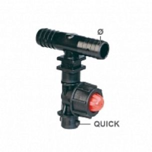 Корпус 1-на позиционный шланового типа D1/2(13mm.) с нижним креплением; проходной