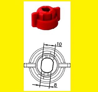 Гайка распылителя универсальная (жёлт.)