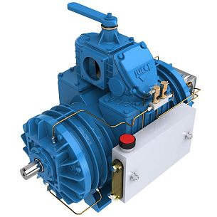 Насос вакуумный лопастной JUROP PN 155, левое вращение, ручной клапан