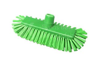 Щетка-скраб полукруглая (с подачей воды) - жесткая, 285х120 мм, зеленый