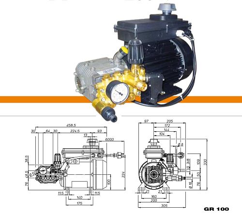 Насос плунжерный MTP LW-K 13/170 TSR с эл. двигателем 4,1 Квт  380 В
