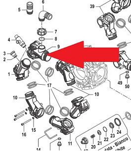 Всасывающий корпус насоса BPS300 (замена арт.3214006000B)