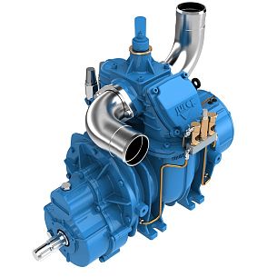 Насос вакуумный лопастной JUROP PNR 73 M, 540 об/мин, левое вращение, руч. 4-х. клапан
