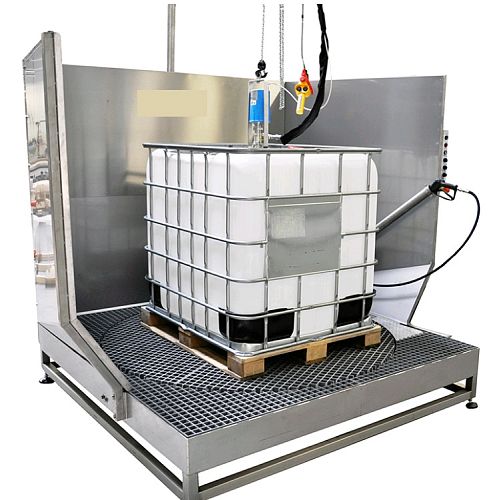 Пост для мойки IBC емкостей нерж.