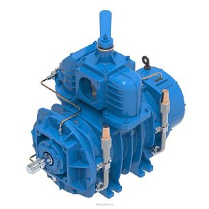 Насос вакуумный лопастной JUROP PNE 104, левое вращение, ручной клапан