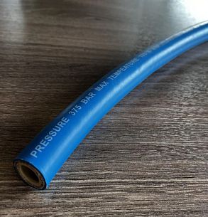 Шланг синий обрезиненный для пищевой промышленности DN 12 – 80 бар 135 °C