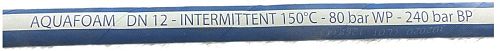 Шланг синий обрезиненный для пищевой промышленности DN12, 80 бар, 150 °C, AQUAFOAM Foodjet  