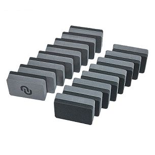 Аппликатор поролон + фибра для разнесения составов по поверхности 85 мм*53 мм, комплект 16 шт. 