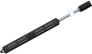 Удлинитель 700 мм нерж. с эжектором Ø2,5, и пенная насадка FL3, вход 1/4 ш. 