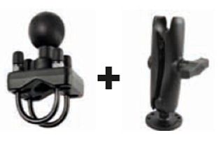 Кронштейн на опоре с суппортом со сферой для крепления дисплея