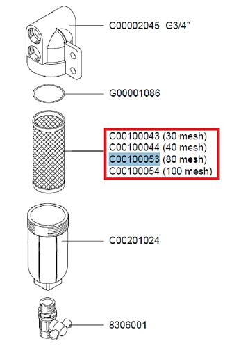 Фильтрующий элемент 70 меш 