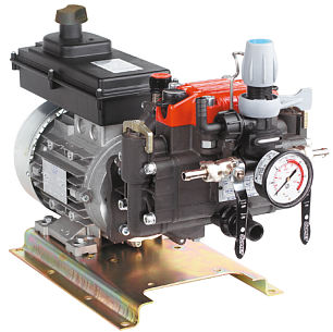 Насос мембранный Comet серия МР20 (19,5 л/мин; 30 бар) с эл. двигателем MEC90 (220В)