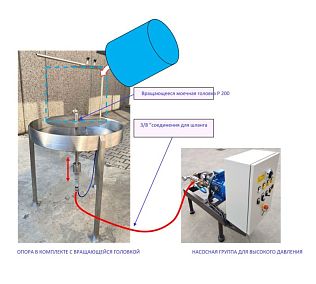 Комплекс для мойки бочек и контейнеров 